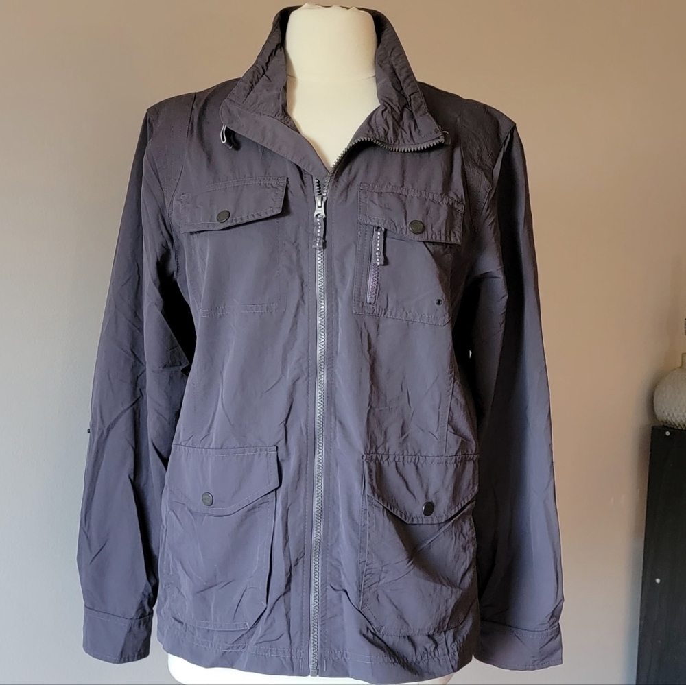 Eddie Bauer Women's Gray Bomber Jacket